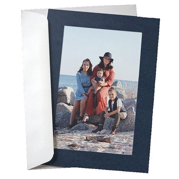 (10 pack) SIMPLICITY NAVY BLUE 4x6 Photo Insert Card sold in 10s - 4x6