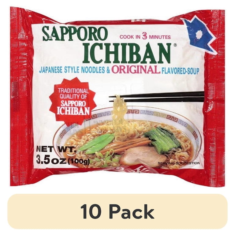 10 pack) Sapporo Ichiban Original Flavored Soup Japanese Style