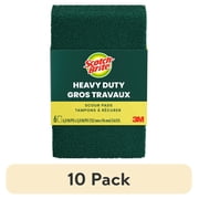 10 pack Scotch-Brite Heavy Duty Scour Pads, 6 Sponges Total