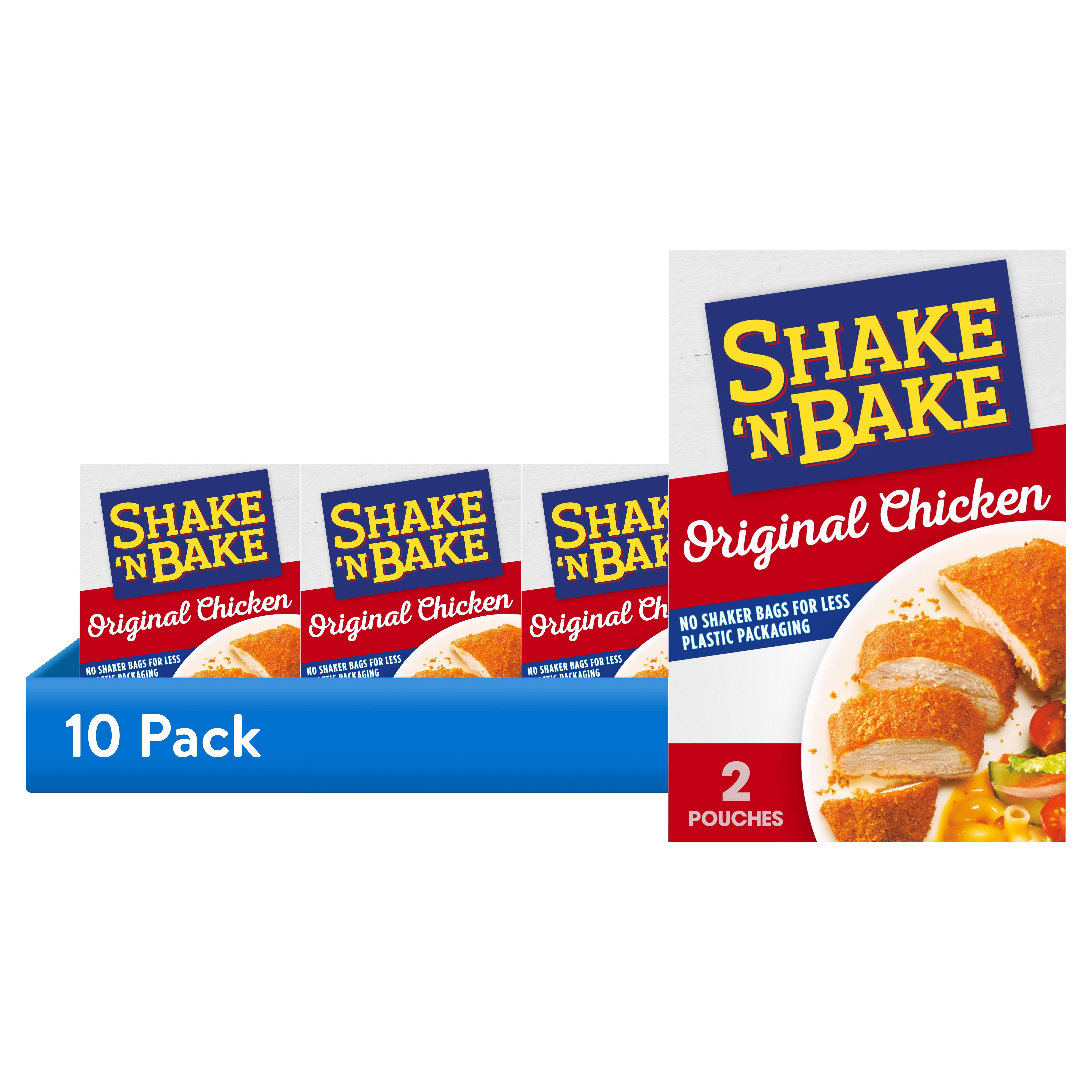 10 pack) Shake 'N Bake Original Chicken Seasoned Coating Mix, 4.5