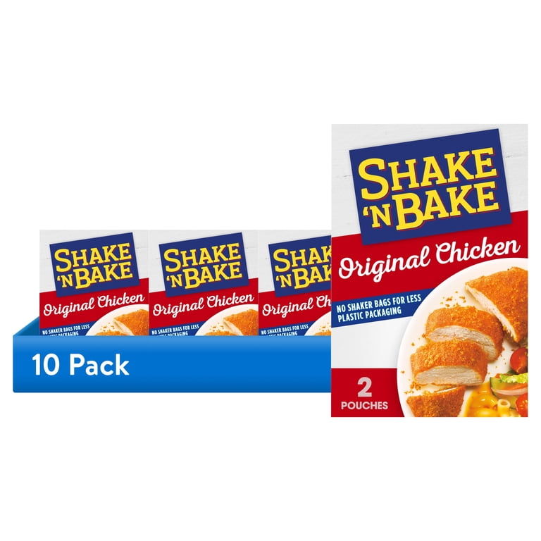 10 pack) Shake 'N Bake Original Chicken Seasoned Coating Mix, 4.5