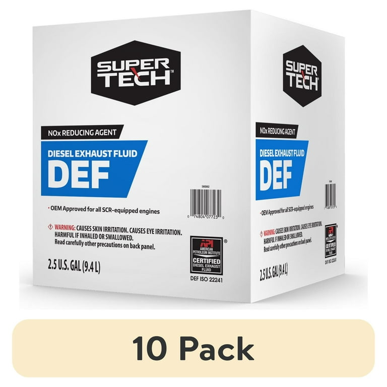 10 pack) Super Tech DEF Diesel Exhaust Fluid, 2.5 gal - Walmart.com