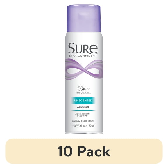 Sure Anti-Perspirant Deodorant Spray, Unscented, Women, 6 oz