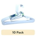 thumbnail image 1 of (10 pack) Your Zone Kids' Clothing Hangers, White, 10 Count, Fits Sizes Up to 8, Durable Plastic, 1 of 7