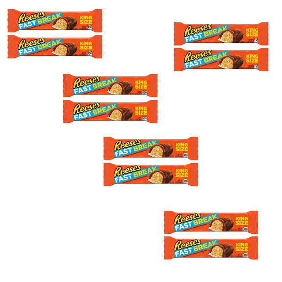 10 pack of Reese's Fast Break- a Delectable Delight | King Size Bars, 3.5 Oz Bar | Buy From RADYAN