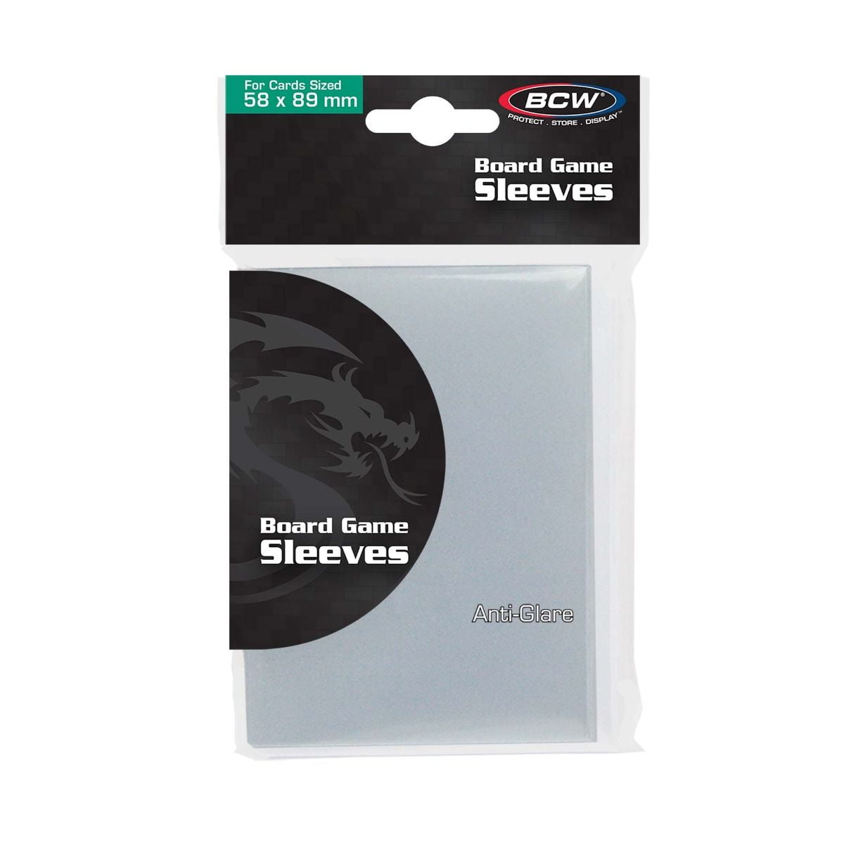 10 packs of 50 (500) BCW 58mmX89mm Anti-Glare Clear Standard Chimera Sized Board Game Card Sleeves