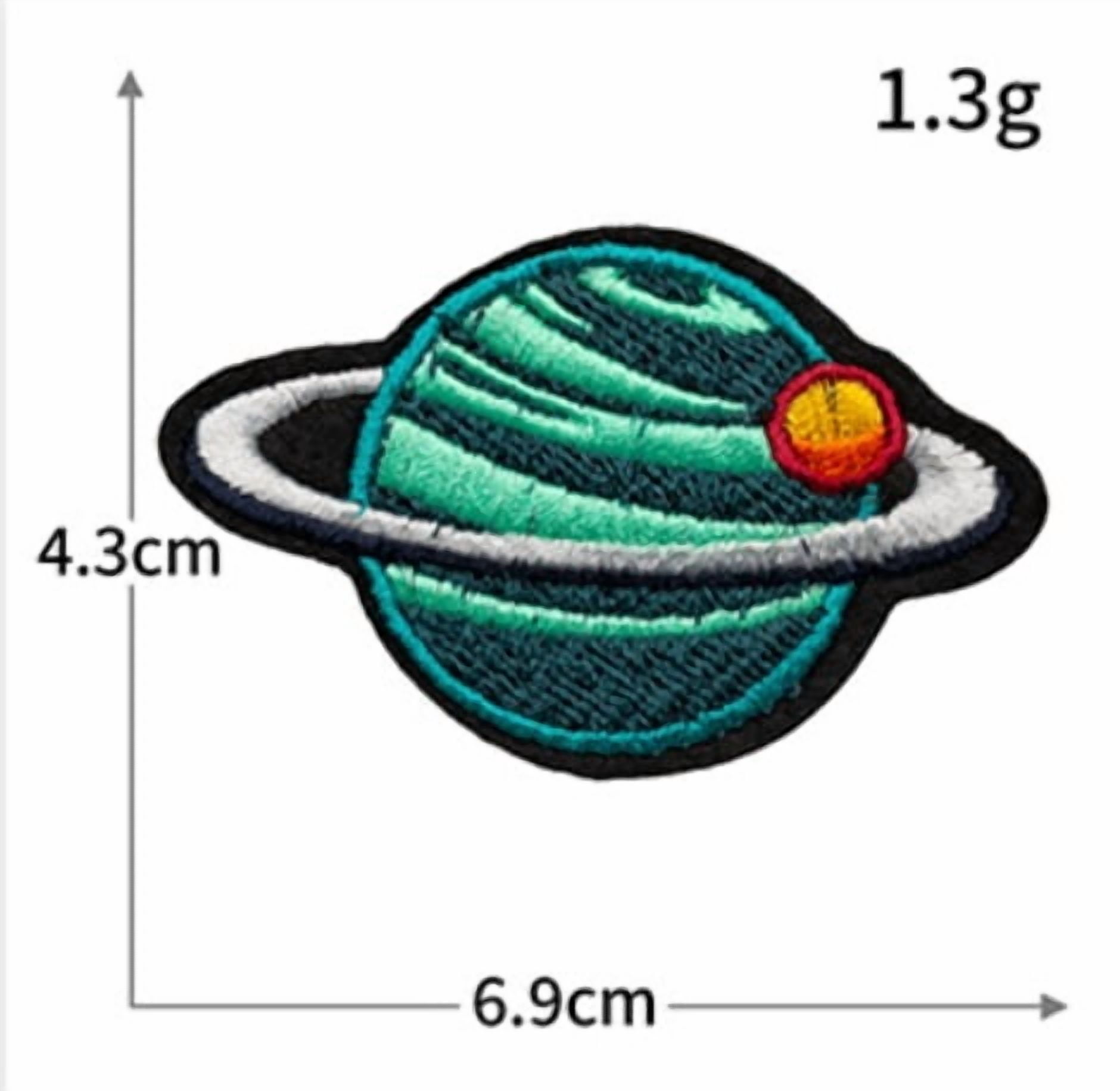 10 packs of cloth patches, earth embroidery patches, clothing accessories, diy patches and stamps