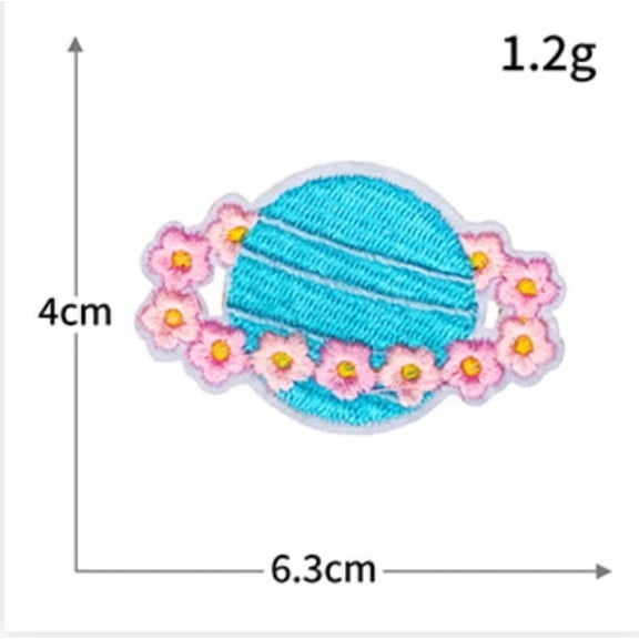 10 packs of cloth patches, earth embroidery patches, clothing accessories, diy patches and stamps