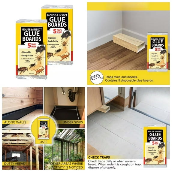 10 packs of insect-proof rubber sheets are effective insect traps, indoor and outdoor pest control traps for houses, kitchens, plants and trees