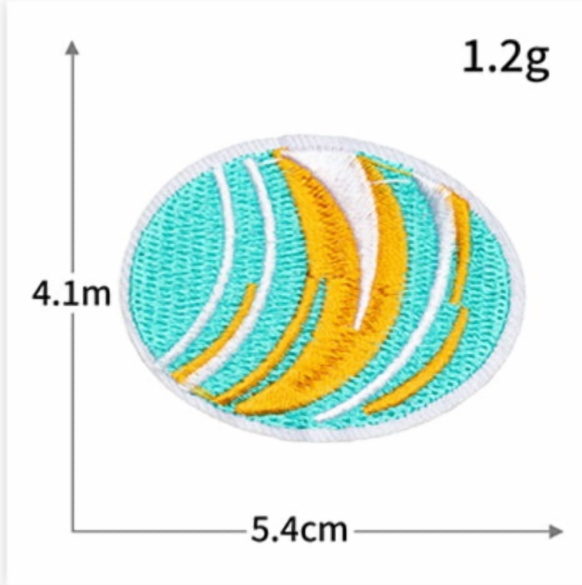 10 packs of patchwork clothing accessories cloth patch globe embroidery diy patch patch seal