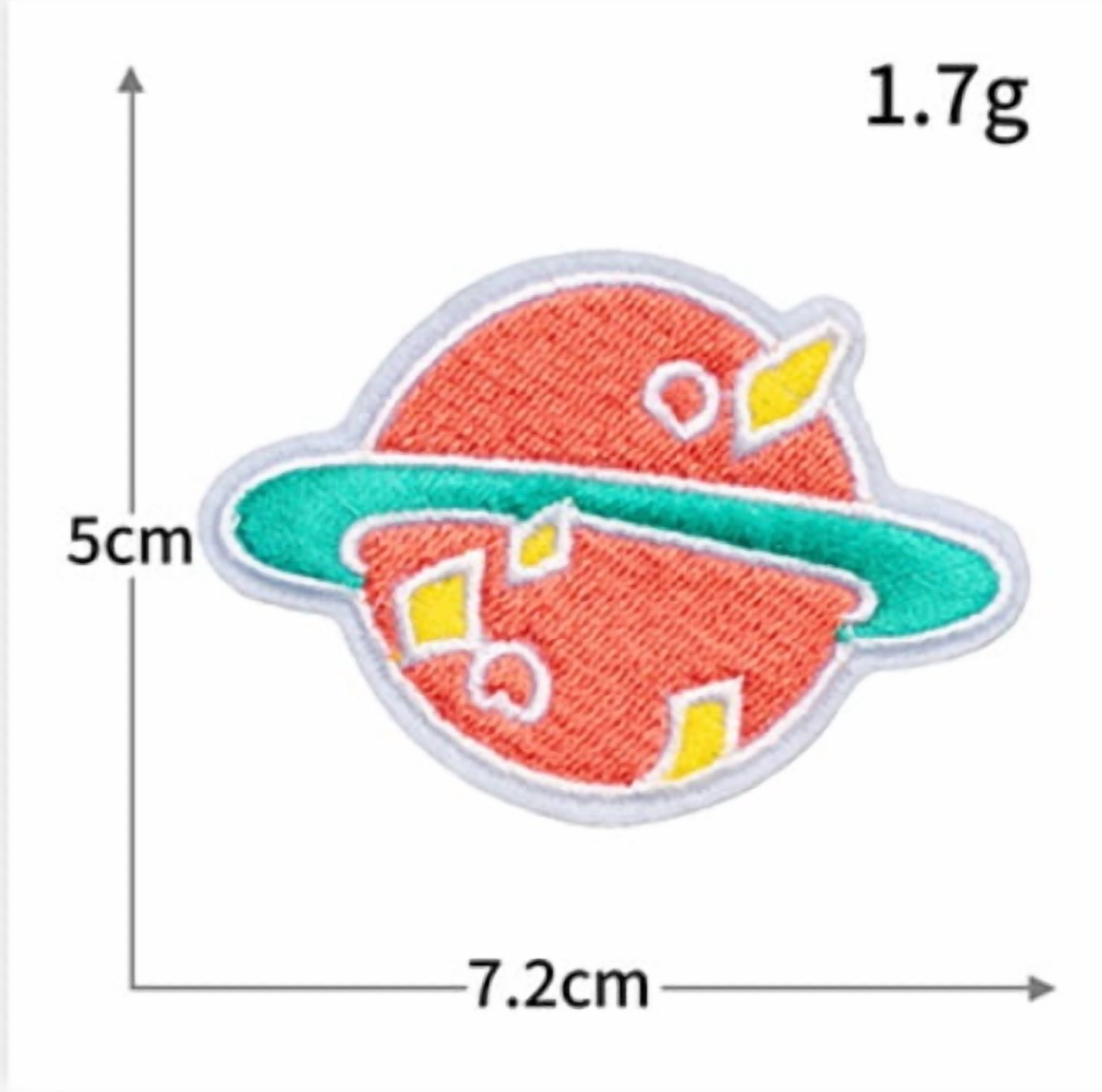 10 packs of patchwork clothing accessories cloth patch globe embroidery diy patch patch seal