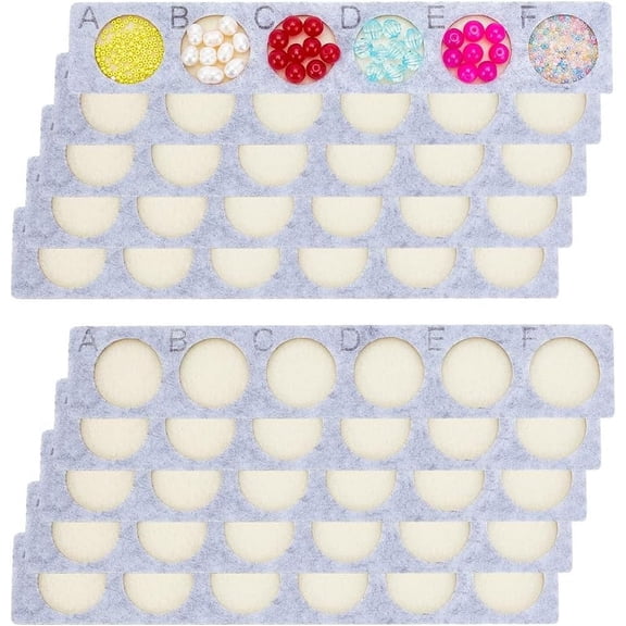 10 pc 10pcs Bead Design Trays Bead Mat Beading Boards Felt Jewelry Bracelet Organizer Storage Tray for Jewelry Making Creating Bracelets Necklaces and Other Jewelry 8.6x1.4inch