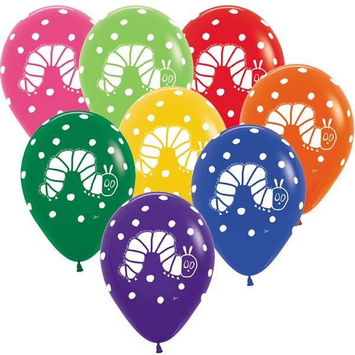JECKAROONIE 10 pc 11" The Very Hungry Caterpillar Latex Balloons Party Decoration Birthday