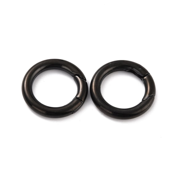 10 pc 304 Stainless Steel Spring Gate Rings O Rings Ring Electrophoresis Black 6 Gauge 24x4mm Inner Diameter: 16mm