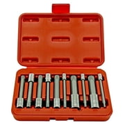 10-piece 4-inch Long-Spline Bit Socket Set