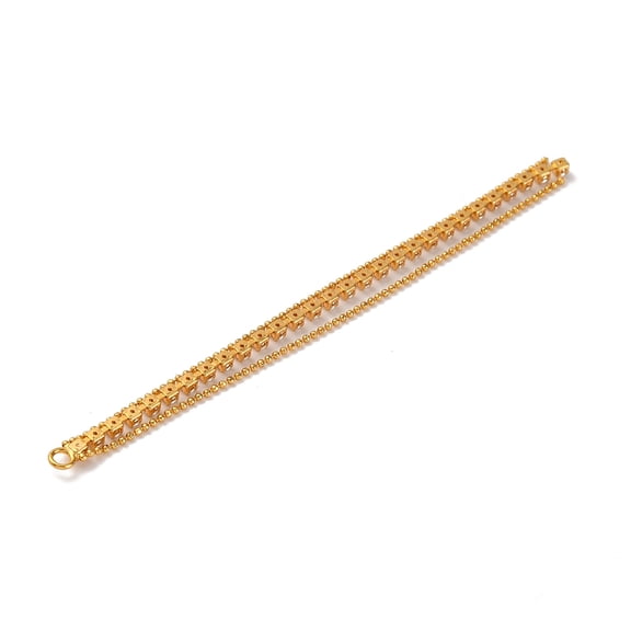 10 pc Brass Micro Pave Clear Cubic Zirconia Big Pendants Ball Chain Tassel Real 18K golden Plated 91x4x2mm Hole: 2mm
