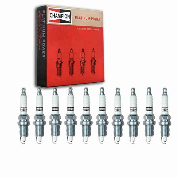 10 pc Champion 3034 Platinum Spark Plugs for 4308 FGR8LDPO RC12PEC5 Ignition Wire Secondary Fits select: 2006-2010 DODGE CHARGER, 2005-2006 CHRYSLER 300C