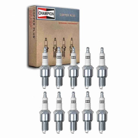 10 pc Champion 322 Copper Plus Spark Plugs for 14GR32 4318131 77-314-1 7907 7914 7923 AGR32 BP6EQ13 BP6ES13 BPR5EAL BPR5EAL11 BPR5ES BPR5ES11 BPR5EV BPR5EY11 BR527Y11 BR529Y11 ERR3799 F5RF F5RTC GR4