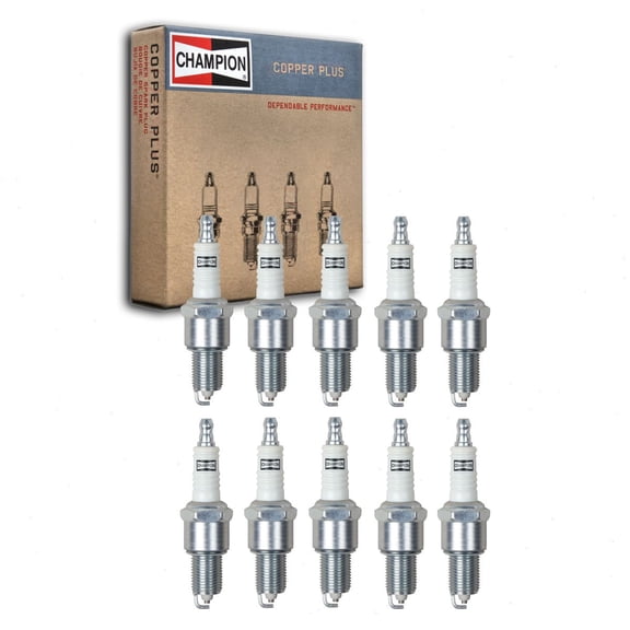 10 pc Champion 404 Copper Plus Spark Plugs for 14GR42 4091713 4218 4219 4220 5213693 7507837 7905 7922 8008 9007 93206675 93230927 AGR32C AGR42 AGR42C AGR52 AGS32C AGS42C AGS52C BPR5ES BPR5ES11