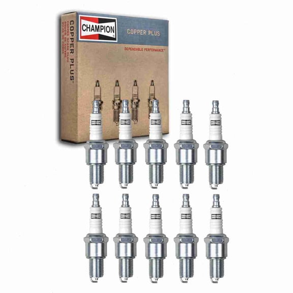 10 pc Champion 415 Copper Plus Spark Plugs for 14GR22 4025 4106117 4225 751-10292 77-312-1 7900 7995 8004 98079-56846 AG040 AGR22 AGR22C AGS22C B6EBL11 BPR6EKA BPR6ES BPR6ES11 BPR6EV BPR6EY BPR6EY11