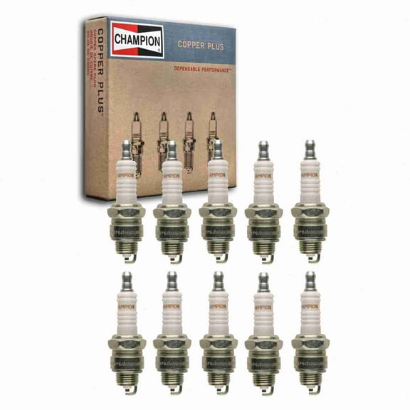 10 pc Champion 58 Copper Plus Spark Plugs for 14-82 4036 4236 45S 46S 7916 7919 A82 AR82 BPM7 BPR4S15 R45S R46S R46SX R46SZ R47S RJ18YC W10F W10FC W14PRU W14PU W9F W9FC W9PRU W9PU WR10F WR10FC WR9F