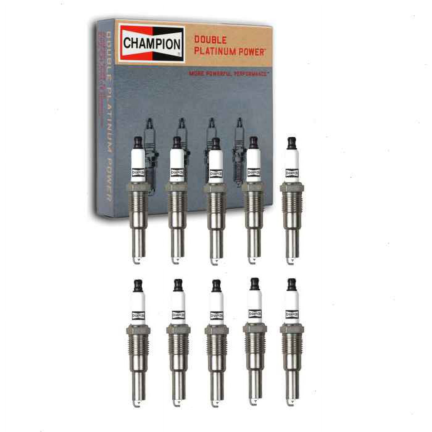 10 pc Champion 7989 Double Platinum Spark Plugs for PZT1FF4 Ignition ...