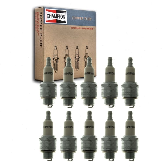 10 pc Champion 856 Copper Plus Spark Plugs for BR4LM RJ17LM Ignition Wire Secondary