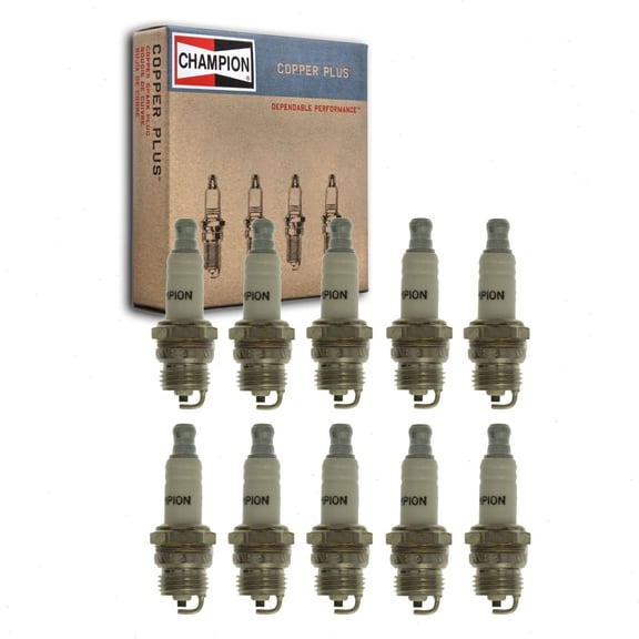 10 pc Champion 872 Copper Plus Spark Plugs for RDJ7Y Ignition Wire Secondary