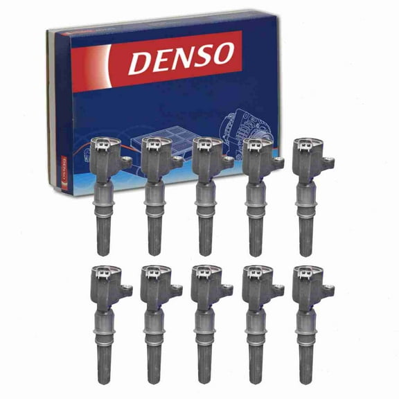 10 pc DENSO Direct Ignition Coils compatible with Ford Excursion 6.8L V10 2000-2005