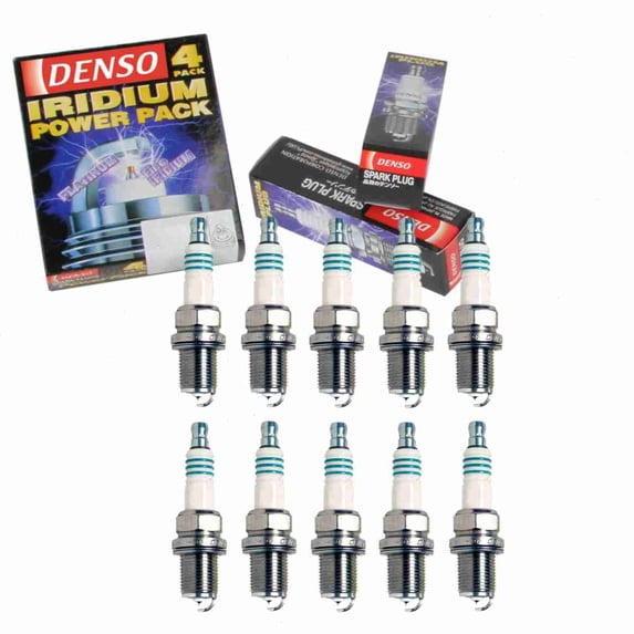 10 pc DENSO Iridium Power Spark Plugs compatible with Audi S6 5.2L V10 2007-2011