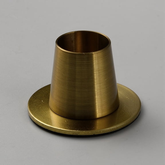 10 pc Iron Candle Holders for Rustic Wedding Party Birthday Holiday Decoration Cone Golden 4.95x3.35cm Inner Diameter: 2.15cm