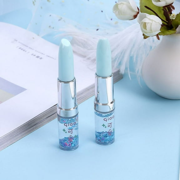 10 pc Lipstick Shape Empty Tube Black Ink Ballpoint Pens for DIY Glitter Epoxy Resin Ballpoint Pen Herbarium Pen Making Light Green 10.2cm