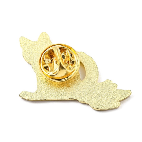10 pc Magic Cat with Broom Enamel Pin Alloy Brooch for Backpack Clothes Cat Shape 21.5x32x1.5mm
