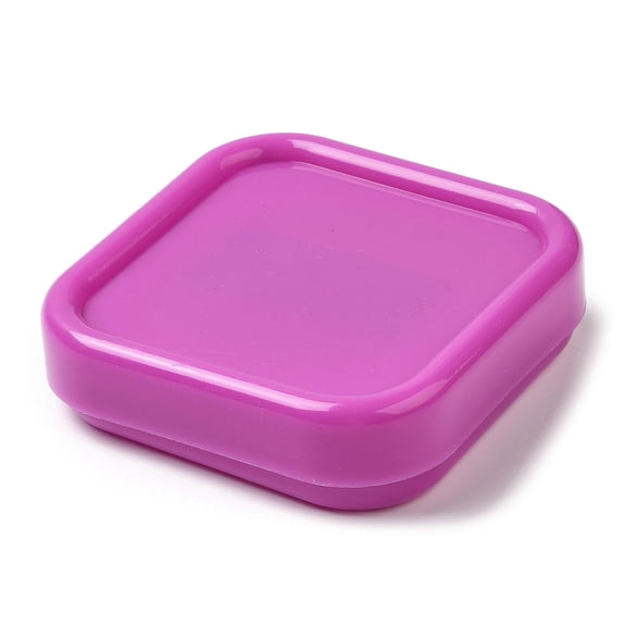 10 pc Magnetic Needle Storage Case Stitching Sewing Pin Plastic box Square Orchid 86x86x21.5mm