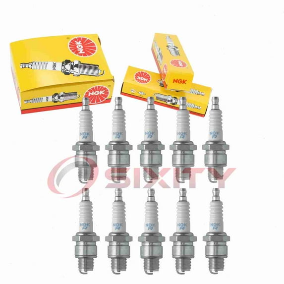 10 pc NGK 1090 Standard Spark Plugs for 09482-00327 09482-00341 09482-00535 94702-00274 94709-00274 Ignition Wire Secondary