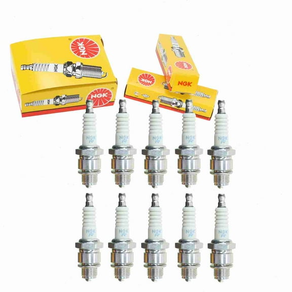 10 pc NGK 1134 Standard Spark Plugs for 09482-00280 09482-00370 6073 883M 94701-00247 94702-00247 94709-00247 E3.32 E8RC QL78C TR24-10 Ignition Wire Secondary