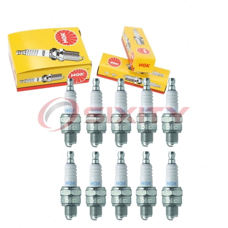 10 pc NGK 1223 Standard Spark Plugs for 018-07216-200 168401-9 AC6RA TY26712 Ignition Wire Secondary