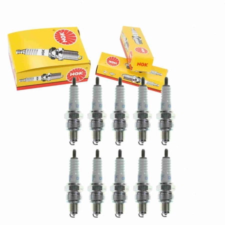 10 pc NGK 2086 Standard Spark Plugs for 09482-00485 4010 90793-20142 92070-1155 98056-58718 A8RTC A8TC RDZ8H RZ94C U24FS-L U24FSR-U UR2AS Ignition Wire Secondary
