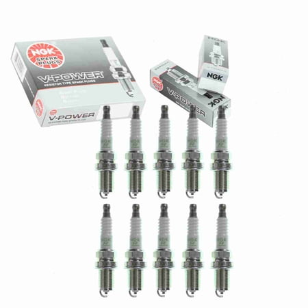 10 pc NGK 2756 V-Power Spark Plugs for 0000-18-BP03 09482-00494 1765195 1A53-18-110 1Y0A 22401-50Y06 22401AA310 3121 3182 3374 345 346 346C2 3923 4001 418 418CC 4201 426 430 430C2 430S 4430