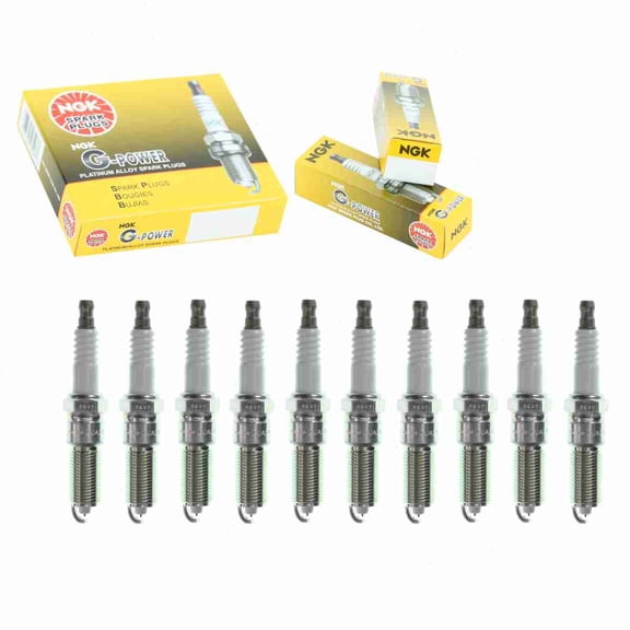 10 pc NGK 3381 G-Power Spark Plugs for 3232 3470 3470-2 3570 3570-2 41-837 4717 6711 6720 7032 AP5426 AP5426DP2 HR8TPP3002V HR9SPP300X ITL16TT RE14PMC TE10PMC5 Ignition Wire Secondary