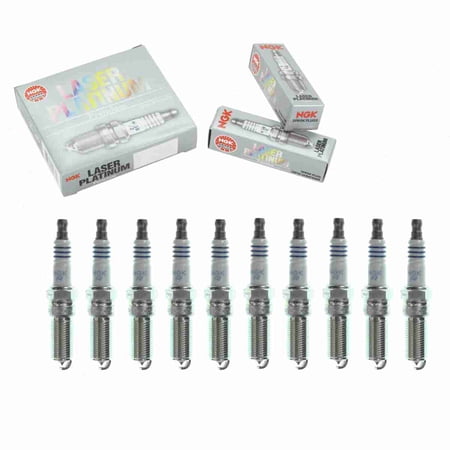 10 pc NGK 3587 Laser Platinum Spark Plugs for 1M5O-12405-CA 41-988 41-990 4313 4719 AYFS22FE1J CYFS12FP HGR7MDP0 HGR7MQP0 HR7MPP22U HR7MPP302 HR7MPP302X ITV20TT SP526 Ignition Wire Secondary