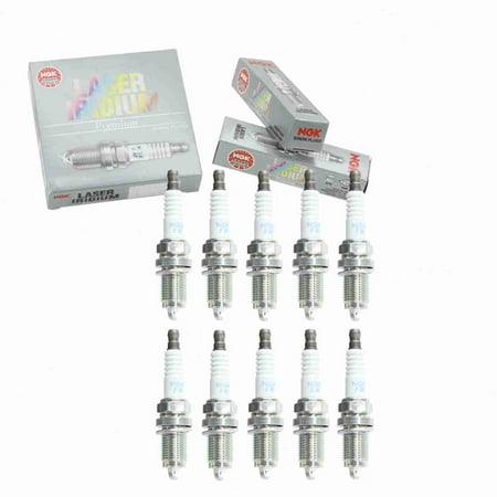 10 pc NGK 3657 Laser Iridium Spark Plugs for 12582002 3422 4503 4701 5628 6721 8112 9000 9604 9807B-5517W 9807B5517WA0 FR7LII33X IK16TT PK16TT RC10ZWYPB4 SKJ16DR-M11 VK16PRZ-11 XP5224 Ignition Wire