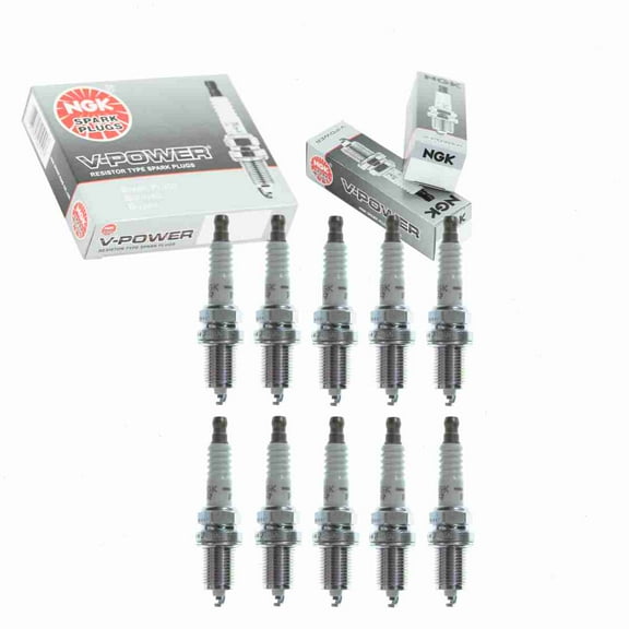 10 pc NGK 3686 V-Power Spark Plugs for 41-608 41-611 41-630 5017 7558 7958 89C2 FR3CLS6 FR3LS6 FR8DCY Q16PR-U15 Ignition Wire Secondary Fits select: 1985-1988 OLDSMOBILE CUTLASS SUPREME