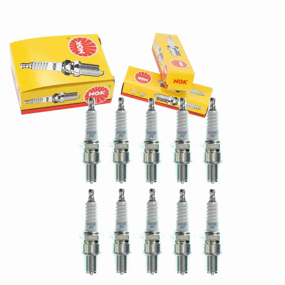 10 pc NGK 3830 Standard Spark Plugs for 0297830 297830 4059 54331093210 90793-20136 92070-1133 94702-00368 98079-60679 AP0297830 W29ESR-V Ignition Wire Secondary