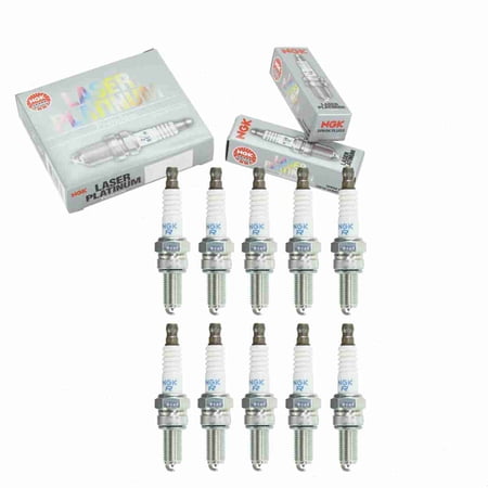 10 pc NGK 4259 Laser Platinum Spark Plugs for 0046521530 169483 46521530 6059 9495 PG4PHP Ignition Wire Secondary Fits select: 1995-1999 FERRARI F355, 1995 FERRARI F50