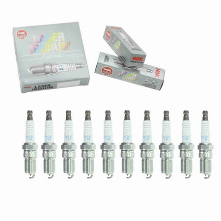 10 pc NGK 4477 Laser Iridium Spark Plugs for 31216297 31216525 3S4G-12405-AB 4505 8694749 AGFS22IPJ AGFS22YPC AGSF22YPC AGSF32WM HGR8DQI L341-18-110 L3Y4-18-110 L813-18-110 SP433 SP492 Ignition Wire