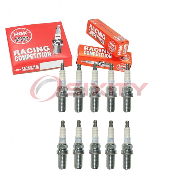 10 pc NGK 4656 Racing Spark Plugs for 5750 IKH01-27 Ignition Wire Secondary