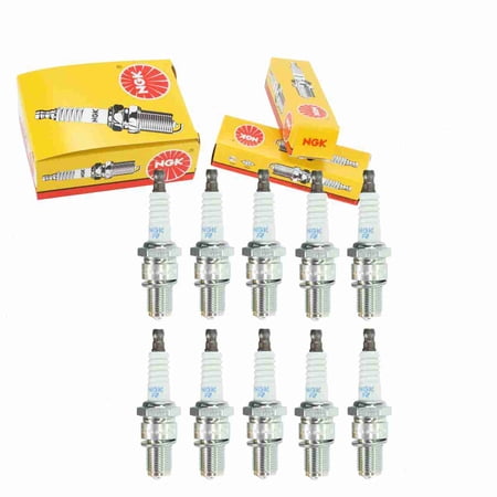 10 pc NGK 4677 Standard Spark Plugs for 4173 94702-00383 94709-00383 98079-59819 S40XLG W27ES-C Ignition Wire Secondary