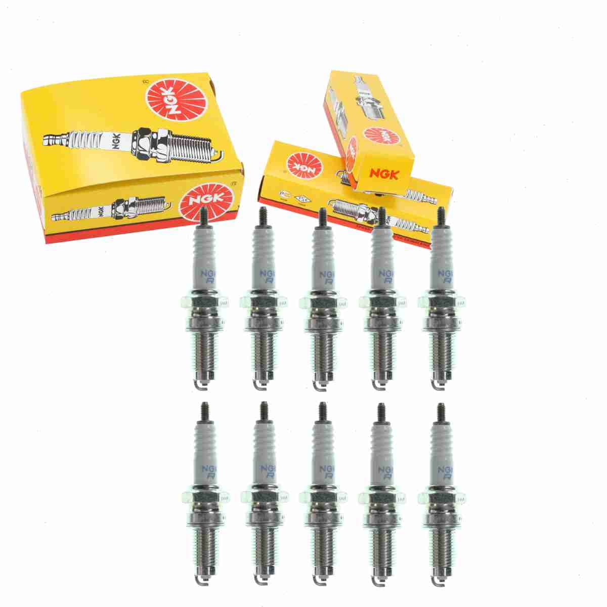 10 pc NGK 4830 Standard Spark Plugs for 4117 98061-59616 X27GPR-U Ignition Wire Secondary