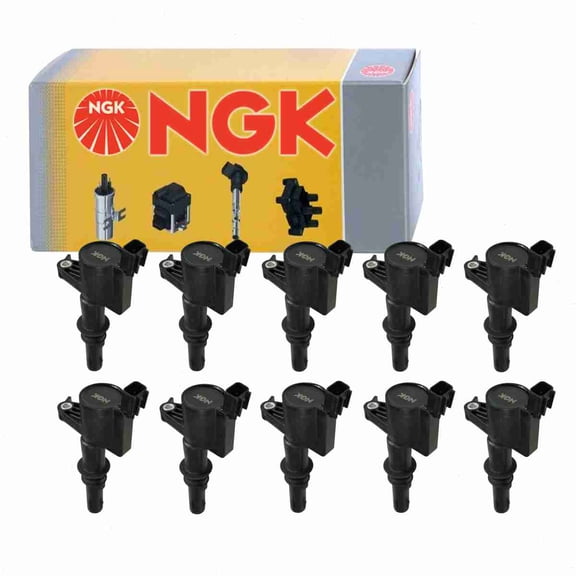 10 pc NGK 48717 Ignition Coils for 2505-247738 36-8050 3L3E-12A366-CA 3L3Z-12029-BA 673-6003 DG511 E508 E508P FD-508 FD508 FD508T GN10182 IC558 IC558SB Spark Plug Wire Boot